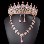 Bridal Jewelry Set – Luxury Crown, Necklace & Earrings (3 Pcs) - Image 5