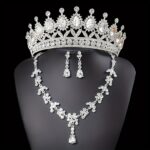 Bridal Jewelry Set – Luxury Crown, Necklace & Earrings (3 Pcs) - Image 4