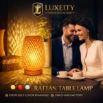 Premium Rattan Lamp With Glowing Elegance - Image 2