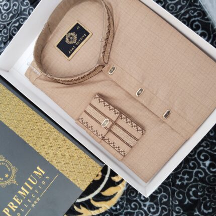 Luxeity Eid Signature Premium Panjabi – Elegant Embroidered Edition