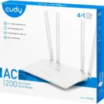 Cudy AC1200 Smart WiFi Router, WiFi Extender, Access Point, WISP, 5GHz Dual Band, 10/100Mbps LAN, 4x5dBi Antennas, VPN, Guest WiFi, AP Mode, WR1200